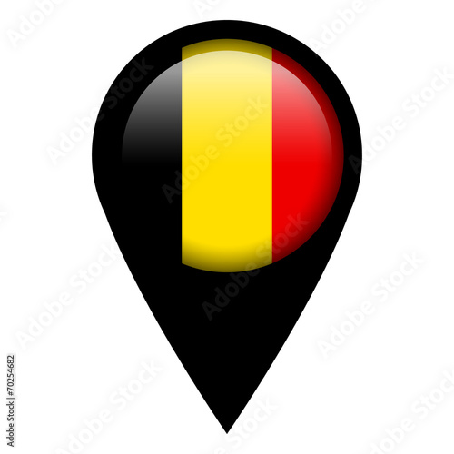 Flag pin illustration - Belgium Free Download Flag pin illustration - Belgium - GFXLoad