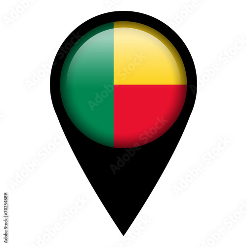 Free Download Flag pin illustration - Benin - GFXLoad