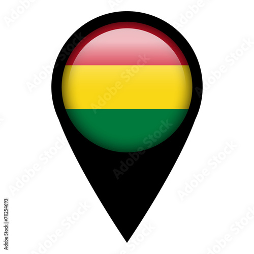 Flag pin illustration - Bolivia Free Download Flag pin illustration - Bolivia - GFXLoad