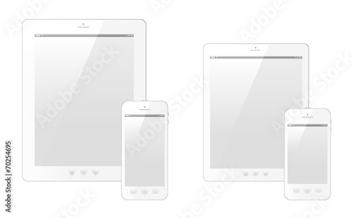 Phones pads white