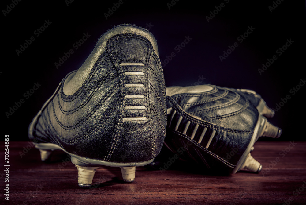 Soccer shoes Sport concept - obrazy, fototapety, plakaty 
