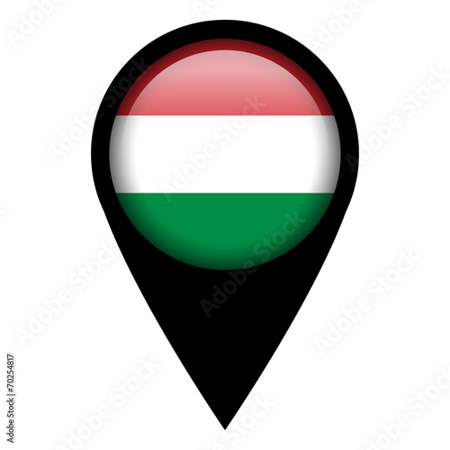 Free Download Flag pin illustration - Hungary - GFXLoad