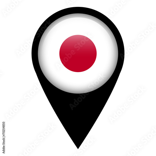 Flag pin illustration - Japan Free Download Flag pin illustration - Japan - GFXLoad