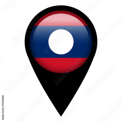 Flag pin illustration - Laos Free Download Flag pin illustration - Laos - GFXLoad