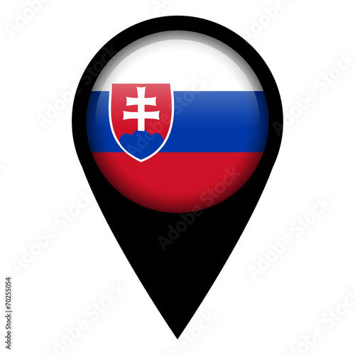 Free Download Flag pin illustration - Slovakia - GFXLoad
