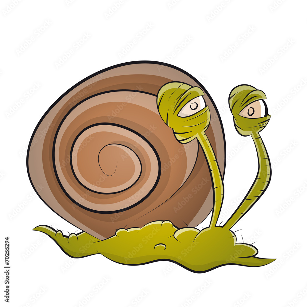 schnecke lustig cartoon comic tier Adobe Stock
