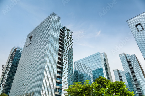 a group of modern office building © chungking