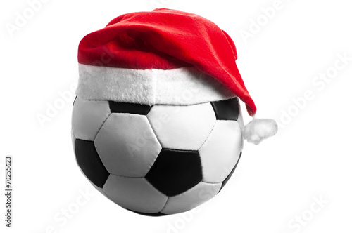 Soccer ball in Christmas style