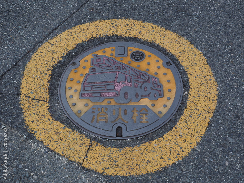 manhole cover in Nara,Japan