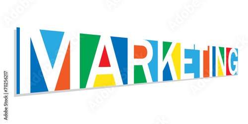 Mosaïque de Lettres "MARKETING" (publicité communication marché)