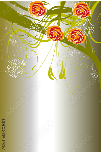 SATIN EN ROSES