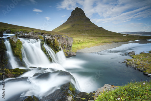 Waterfall Kirkjufellsfoss in Iceland