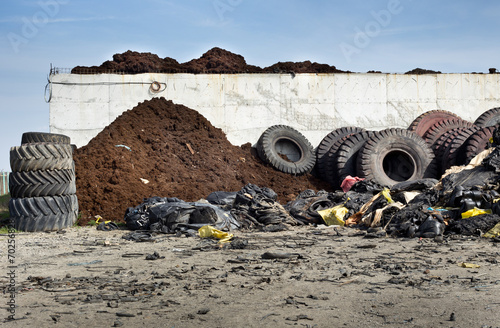 Tire recycling industry photo