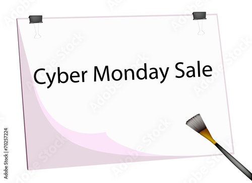 Clipboard and Paintbrush With Word Cyber Monday Sale