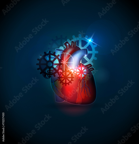 Human heart treatment cocnept