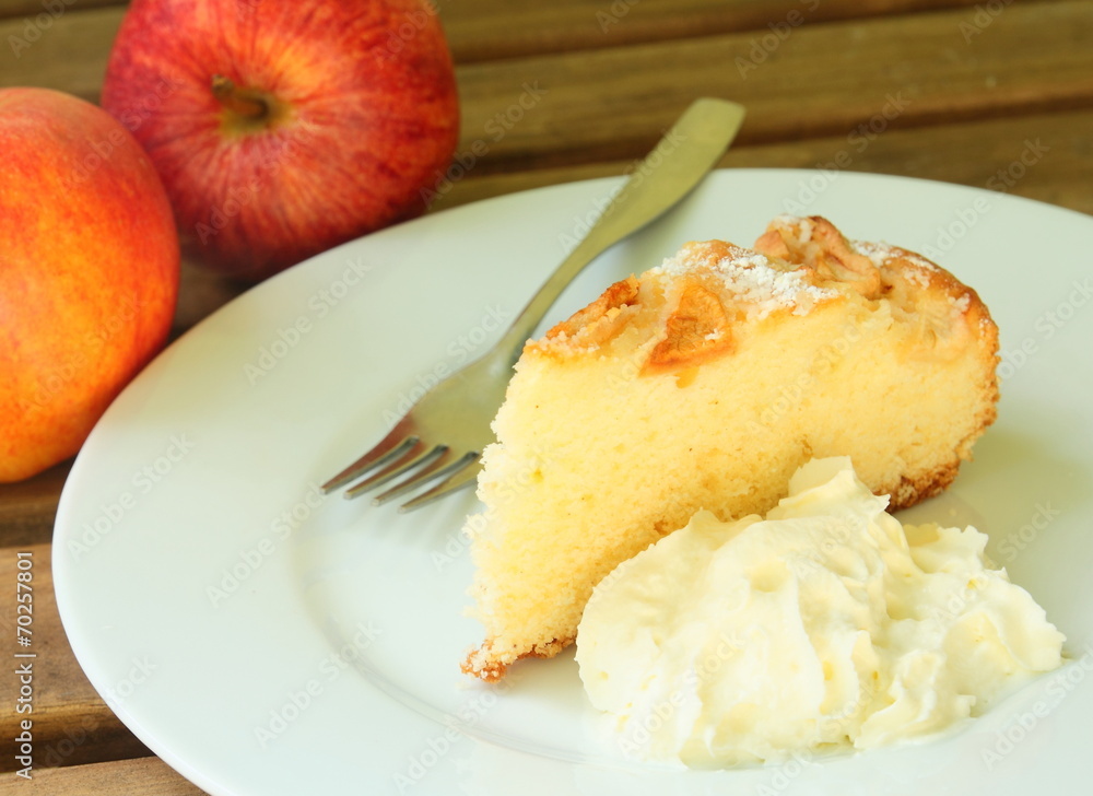 Ein Stück Apfelkuchen Ein Stück Apfelkuchen