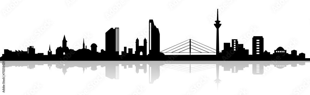 Fototapeta premium Skyline Düsseldorf