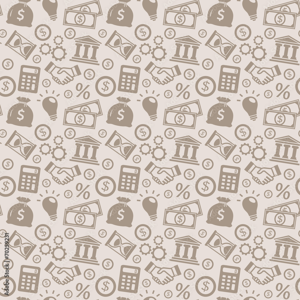 Business seamless pattern. Vector background. Business seamless pattern. Vector background.