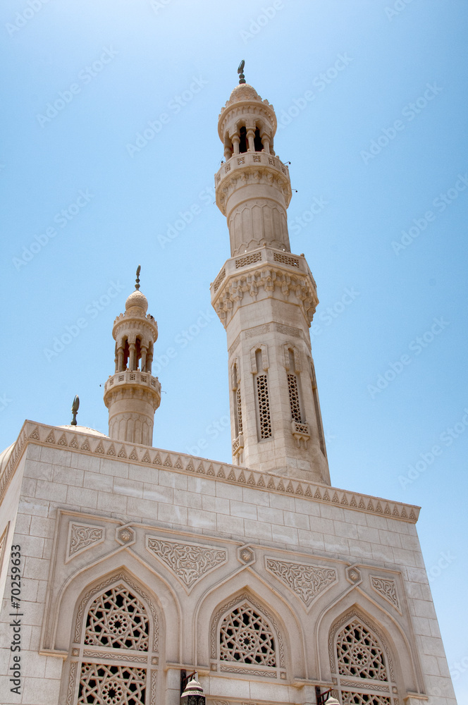 Minarets of Aldahaar Mosque in Hurghada