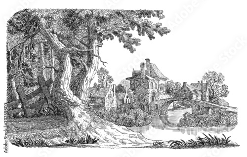 Village illustration
