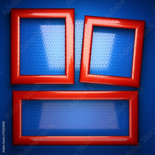 red and blue metal background