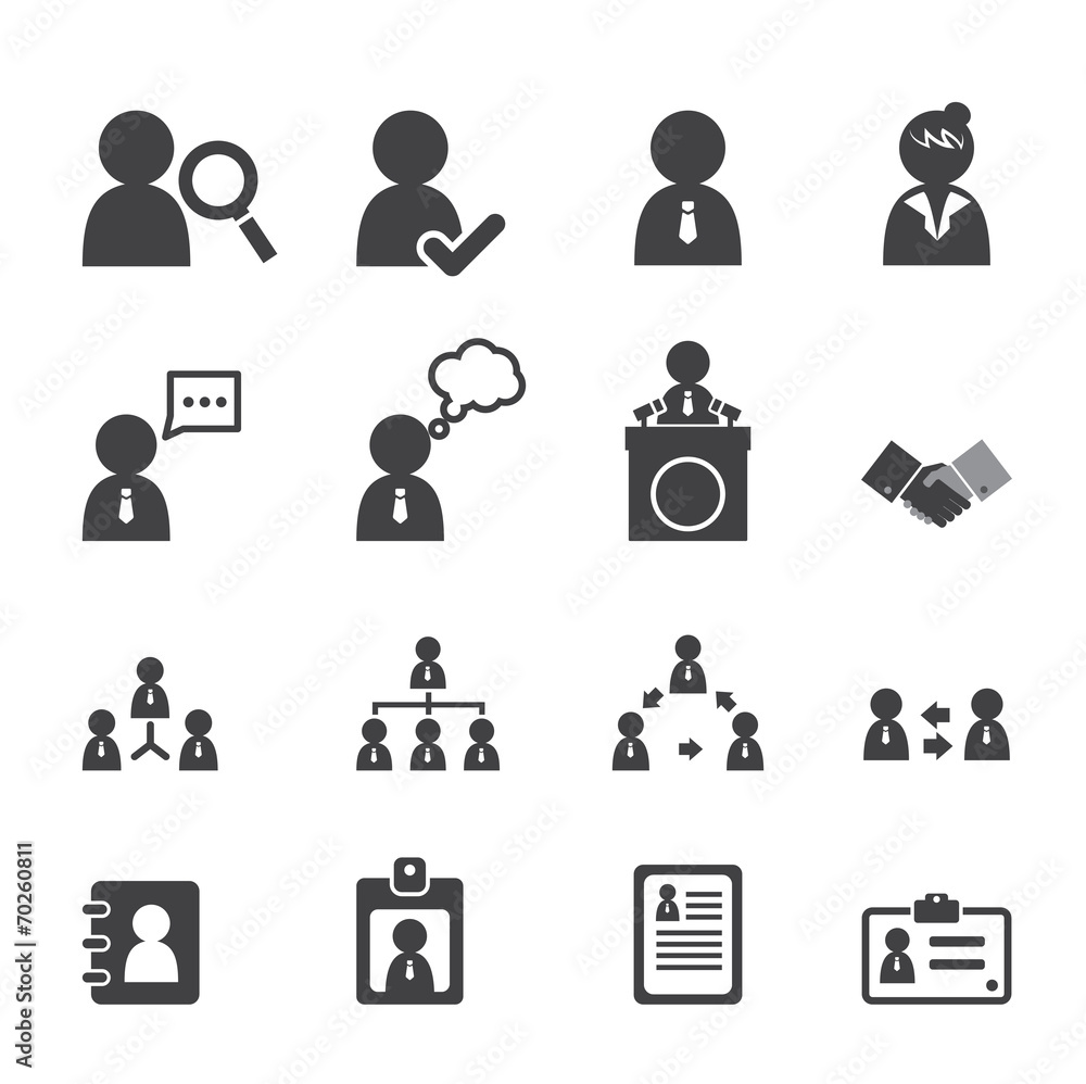 business persons and users icon business persons and users icon
