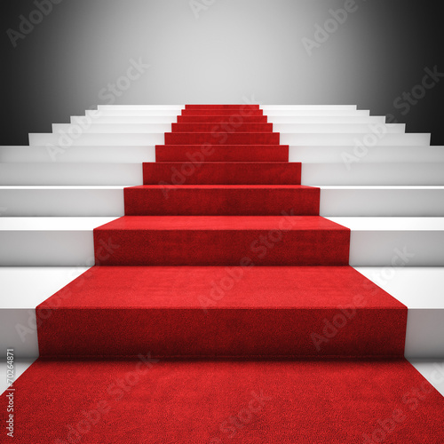 red carpet stair