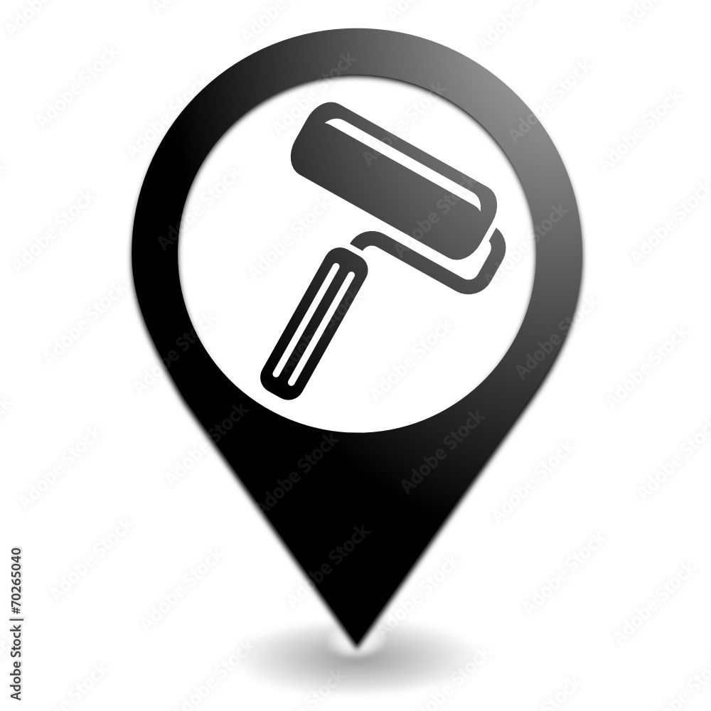 peinture sur symbole localisation noir peinture sur symbole localisation noir