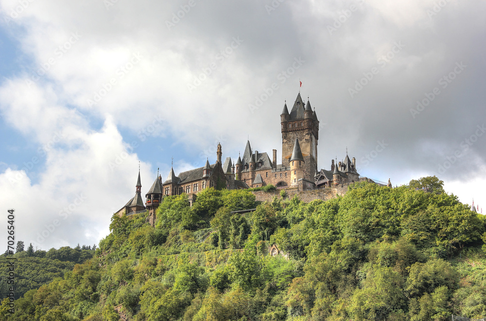 The Cochem Imperial Castle (Reichsburg), Germany.