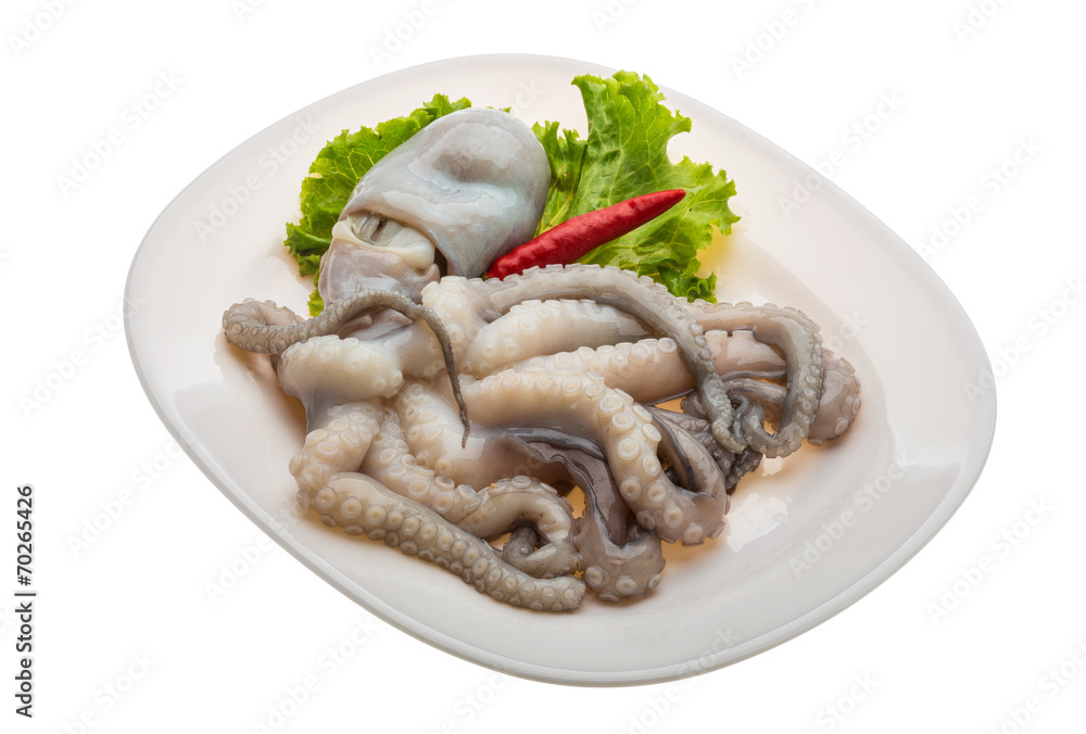 Raw octopus Raw octopus