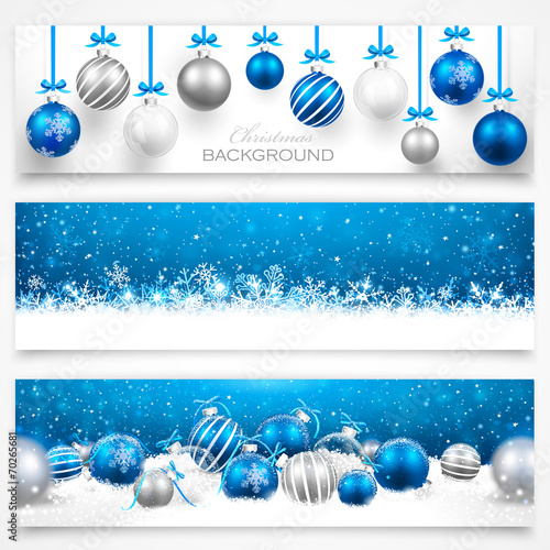 Collection of Christmas banners. Vector