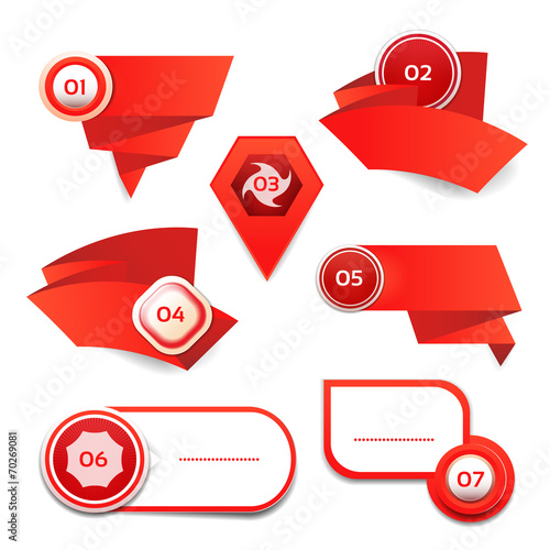 Vector Progress Background / Product Choice or Version. eps 10