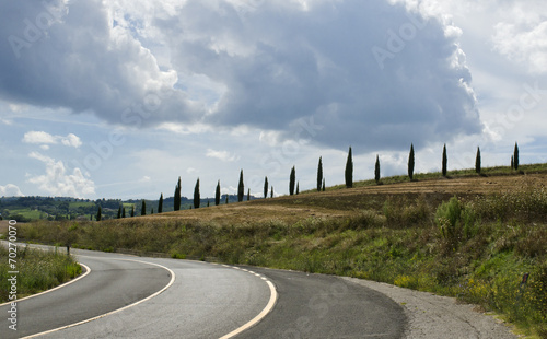 scenic landscapes of a beautiful Tuscany photo