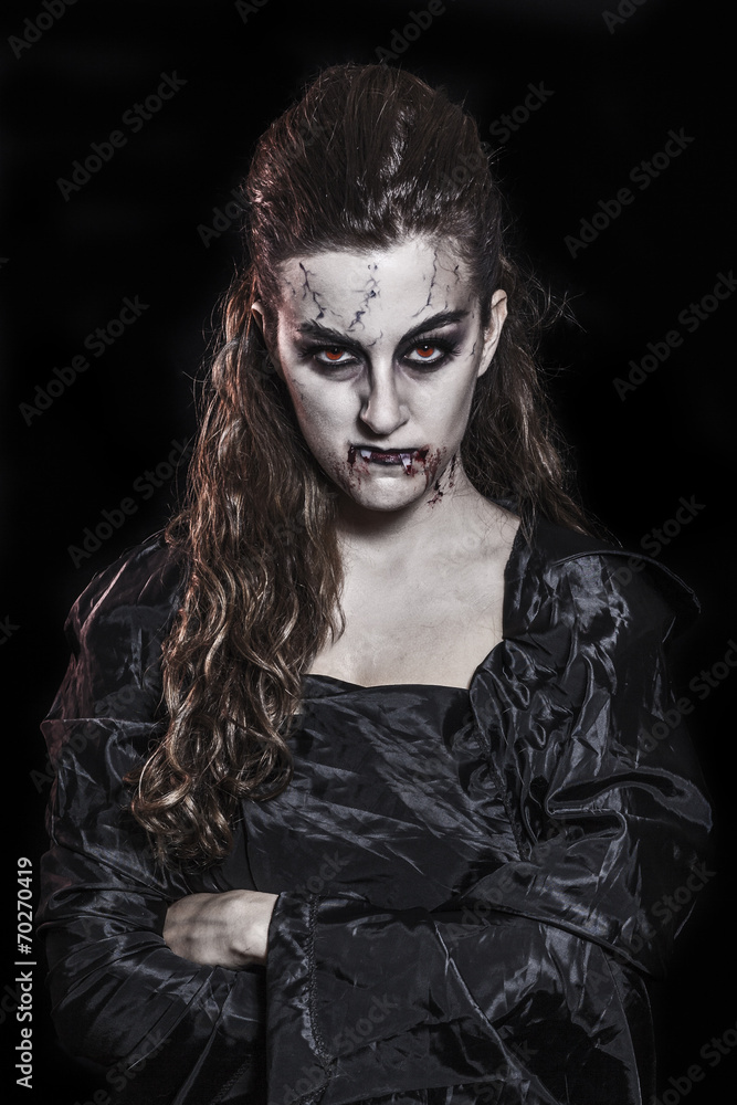 Portrait of a vampire. Halloween theme Portrait of a vampire. Halloween theme