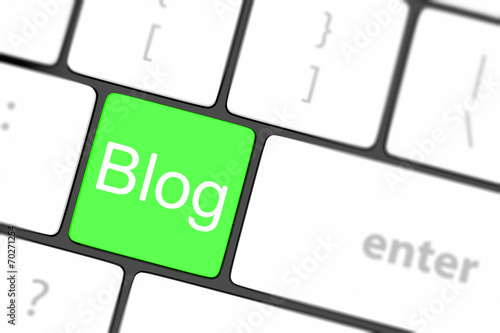 blog bloggar or inernet blogging concept with key photo