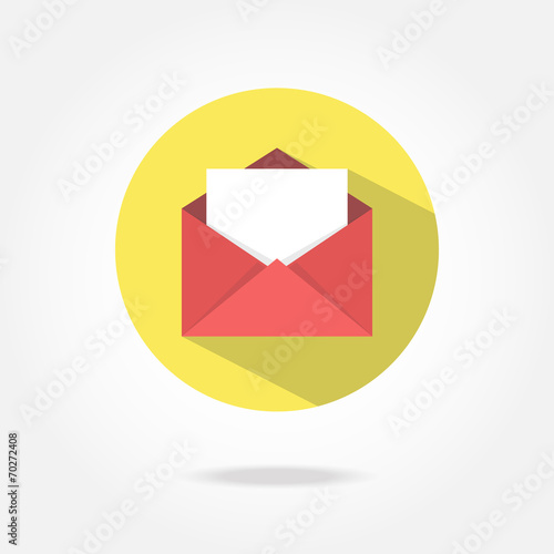 Flat message icon.