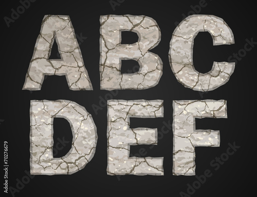 Stone letters