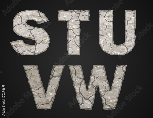 Stone letters