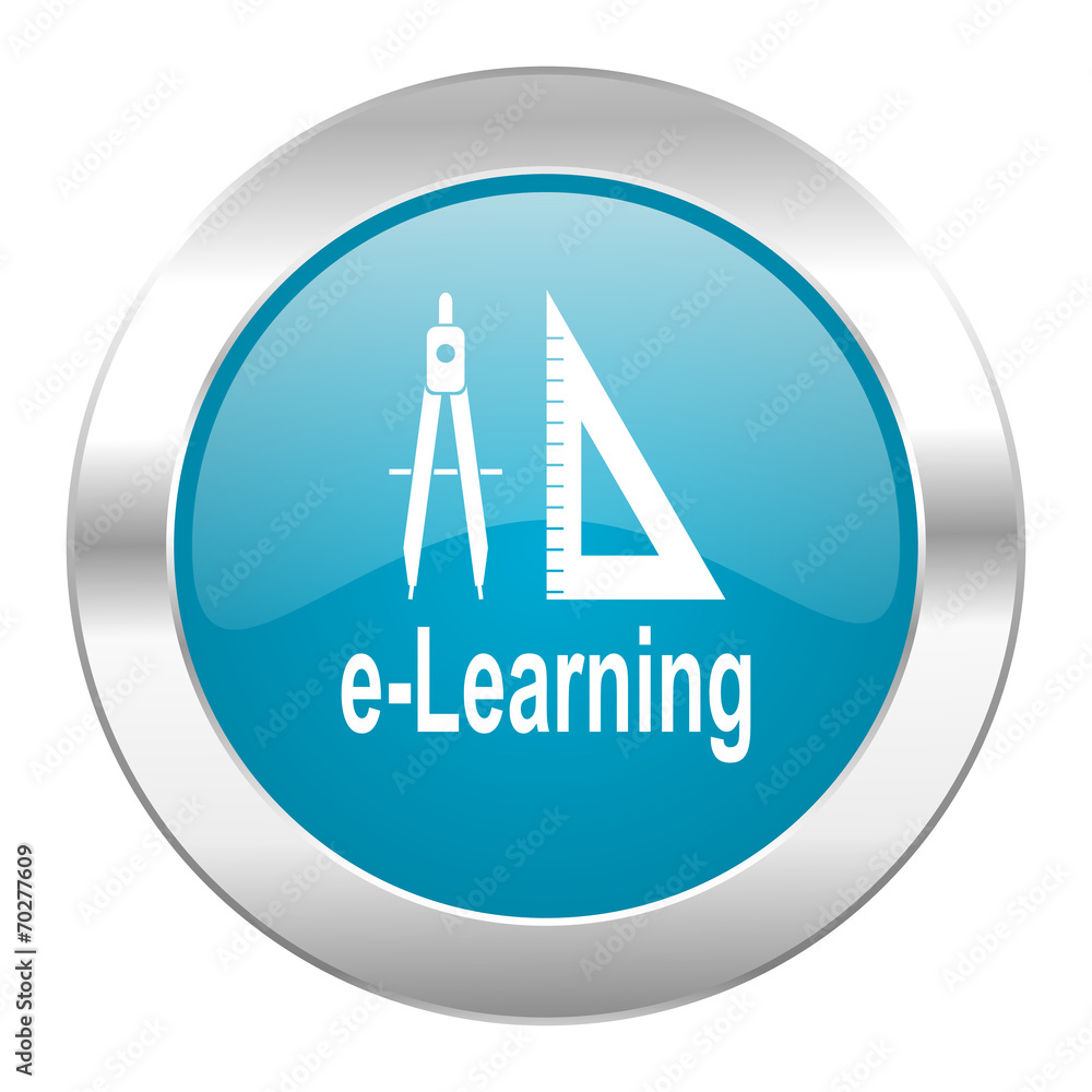 larning internet blue icon larning internet blue icon