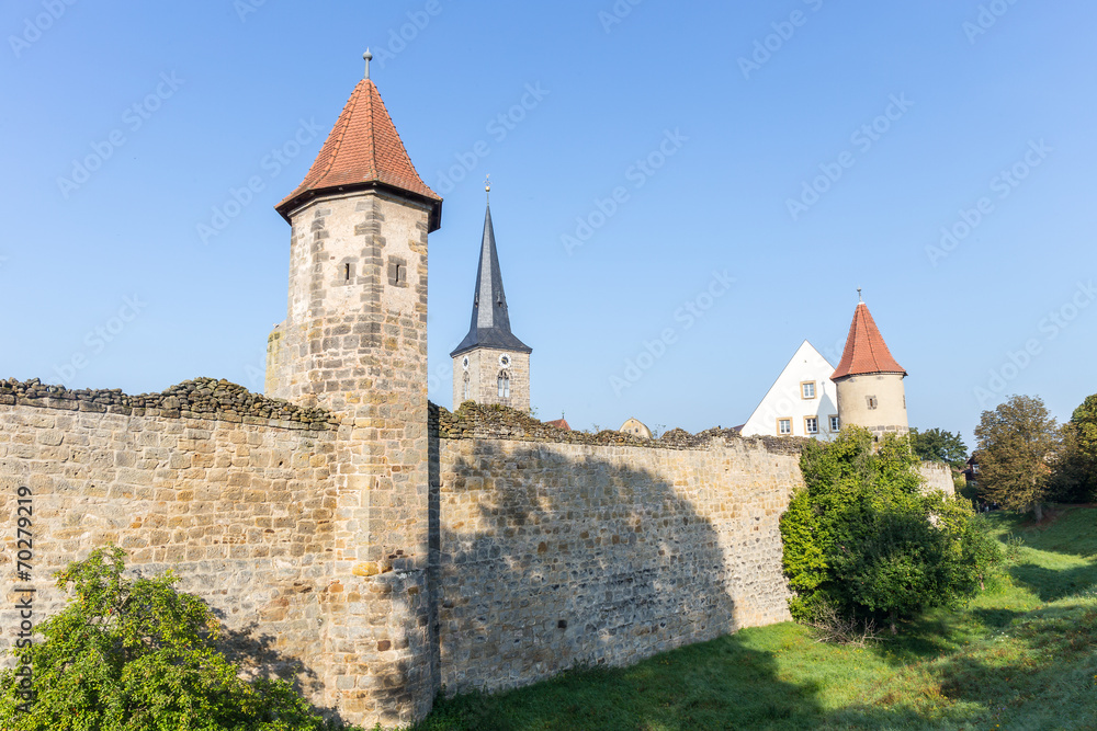 Medieval Bavarian City Sesslach in Germany