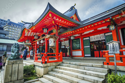 tsuta shrine , one of the oldest shrine in Japan. 