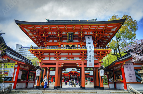Fototapeta tsuta shrine , one of the oldest shrine in Japan.