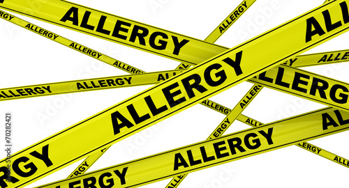 Аллергия (allergy). Желтая оградительная лента
