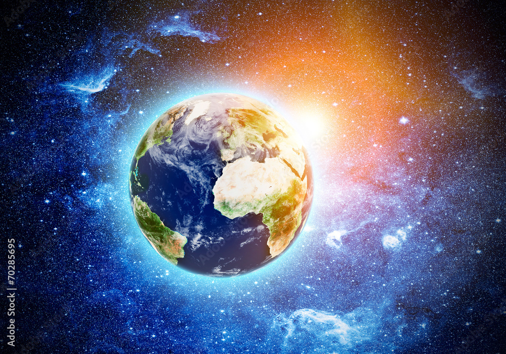 planet earth in space planet earth in space