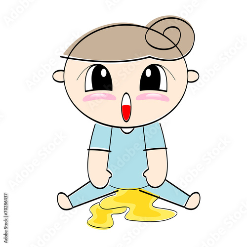 Baby urinates