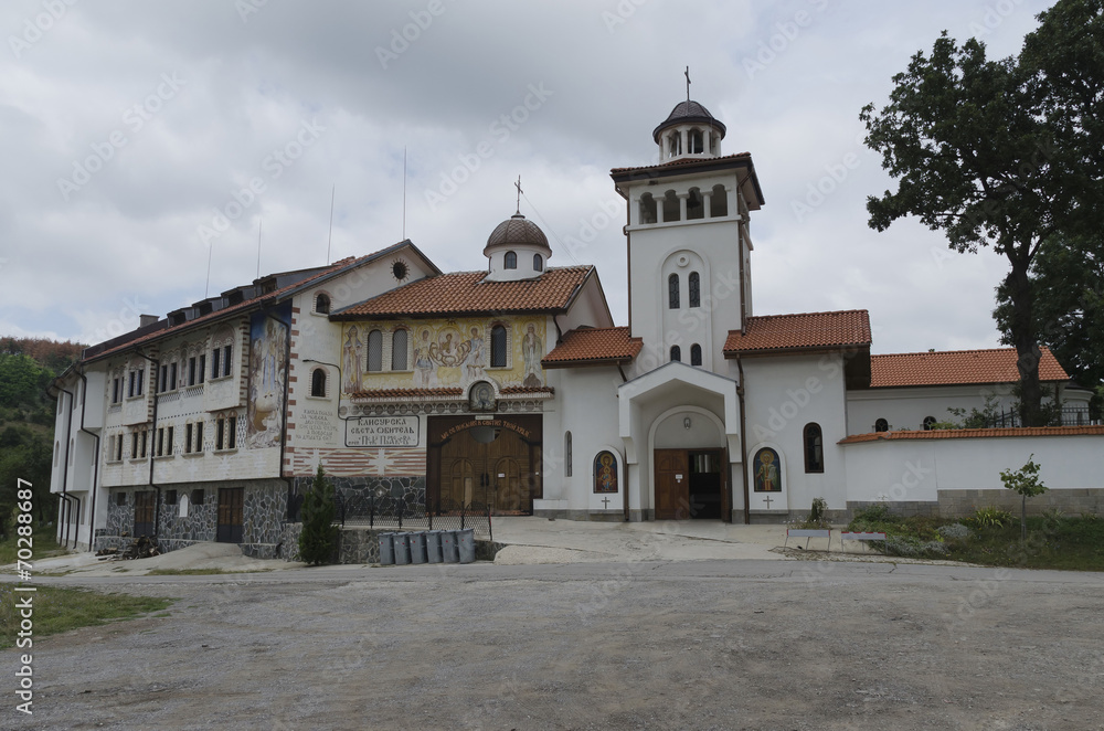 View a main entrance of monastery Saint Petka, Bulgaria