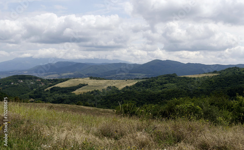 Look to Vitosha from Lulin mountain through summer  Bulgaria