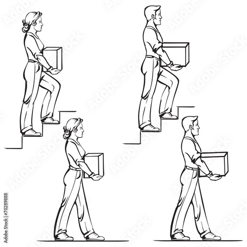Safe carrying of heavy items: norms for men and women 2