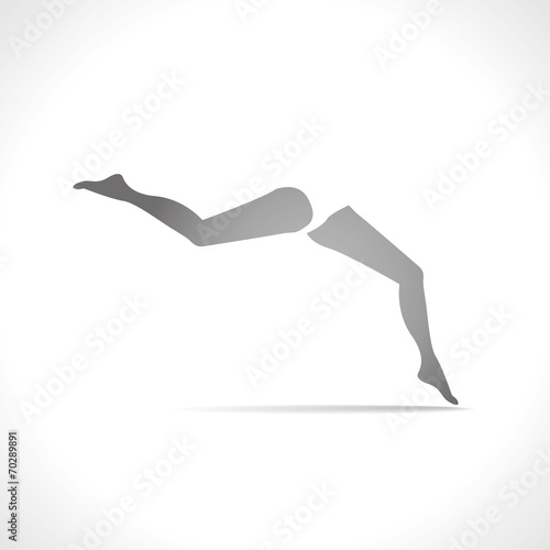 silohouette woman legs - illustration photo
