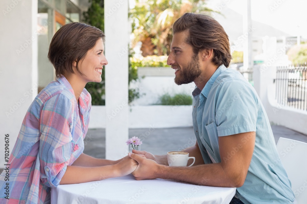 Obraz premium Happy couple on a date